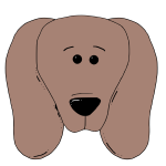 Dogface vector clip art