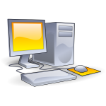 Color old style computer vector graphics