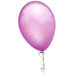 Pink balloon vector image