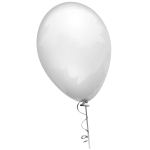 Grey balloon vector illustration