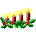 Fourth Sunday in advent vector image