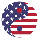 American Flag Yin Yang