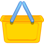 Shopping basket vector image