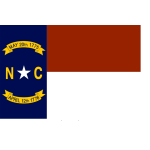 Vector flag of North Carolina