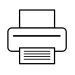 Inkjet printer icon vector image