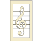 Treble clef vector graphics