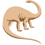 Brontosaurus vector clip art