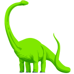 Green dinosaur  vector image