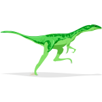 Vector image of dinosaur running