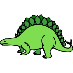 Vector image of chunky dinosaur