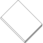 Blank white book