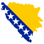 Bosnia And Herzegovina Map Flag