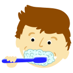 Boy Brushing Teeth