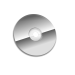 Vector clip art of  grayscale compact disc