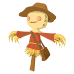 Cartoon scarecrow