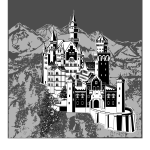 Neuschwanstein Castle vector clip art