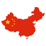 China Map Flag