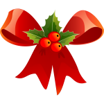 Vector image of Christmas ribbon