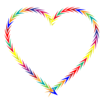 Colorful Arrows Heart