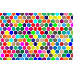 Colorful Hex Grid Pattern 2