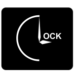 ClockLogo minimal text