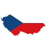 Czech Republic Map Flag