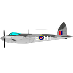 The de Havilland Mosquito vector drawing