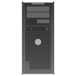 OptiPlex GX300 server vector drawing