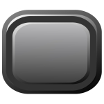 Vector illustration of plastic computer button