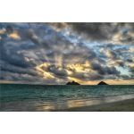 Distant Beach Sunrise