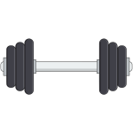 Dumbbell vector image