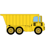 Vector illustration of large mining truck