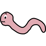 Funny Earthworm Cartoon