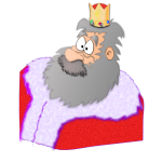 Santa the King vector graphics