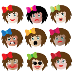 Female emotional faces