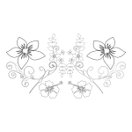 Floral Line Art