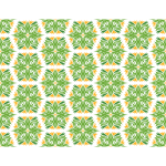 Floral background in green and yellow