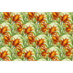 Floral pattern with green background