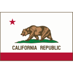 Californian Republic flag vector image