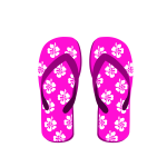 Pink flip flops