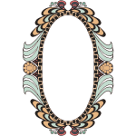 Decorated frame vintage style