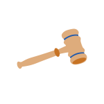 Gavel vector drawing