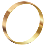 Gold ring standing