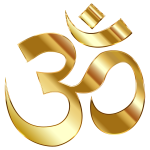 Golden Om Symbol No Background