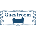 ''Guestroom'' door sign