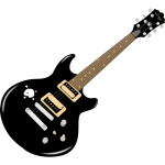 Vector graphics of electric guitar