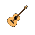 Guitar vector image-1632588101