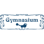 ''Gymnasium'' door sign