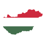 Hungary Map Flag