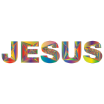 Jesus Geometric Typography 2